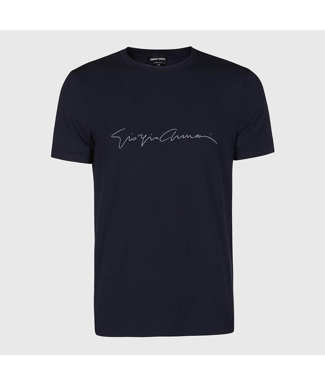 GIORGIO ARMANI Синяя футболка, фото 4