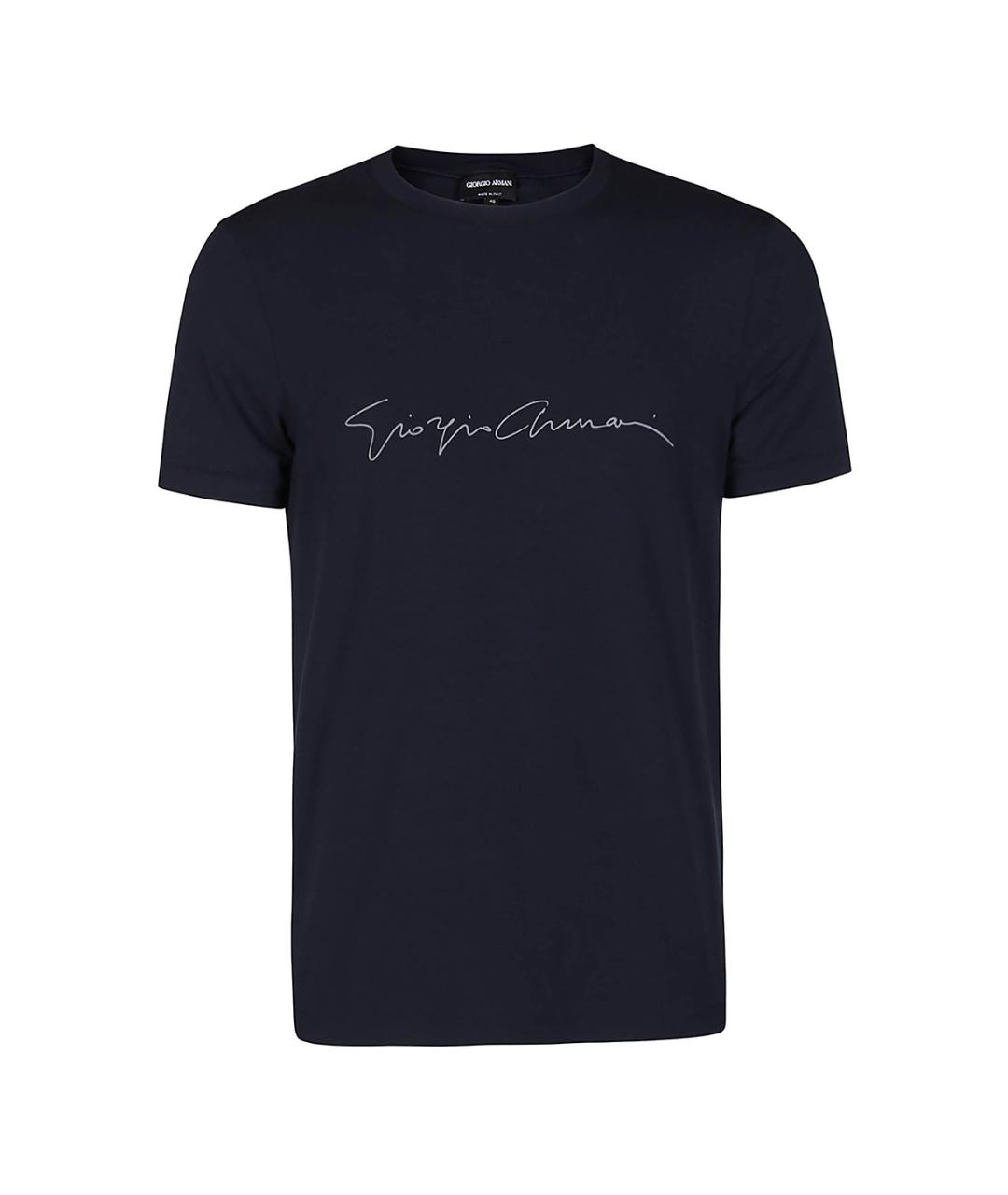 GIORGIO ARMANI Синяя футболка, фото 1