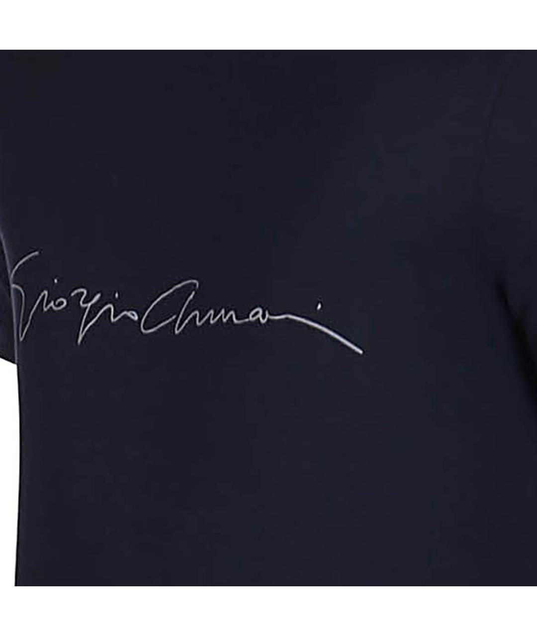 GIORGIO ARMANI Синяя футболка, фото 3