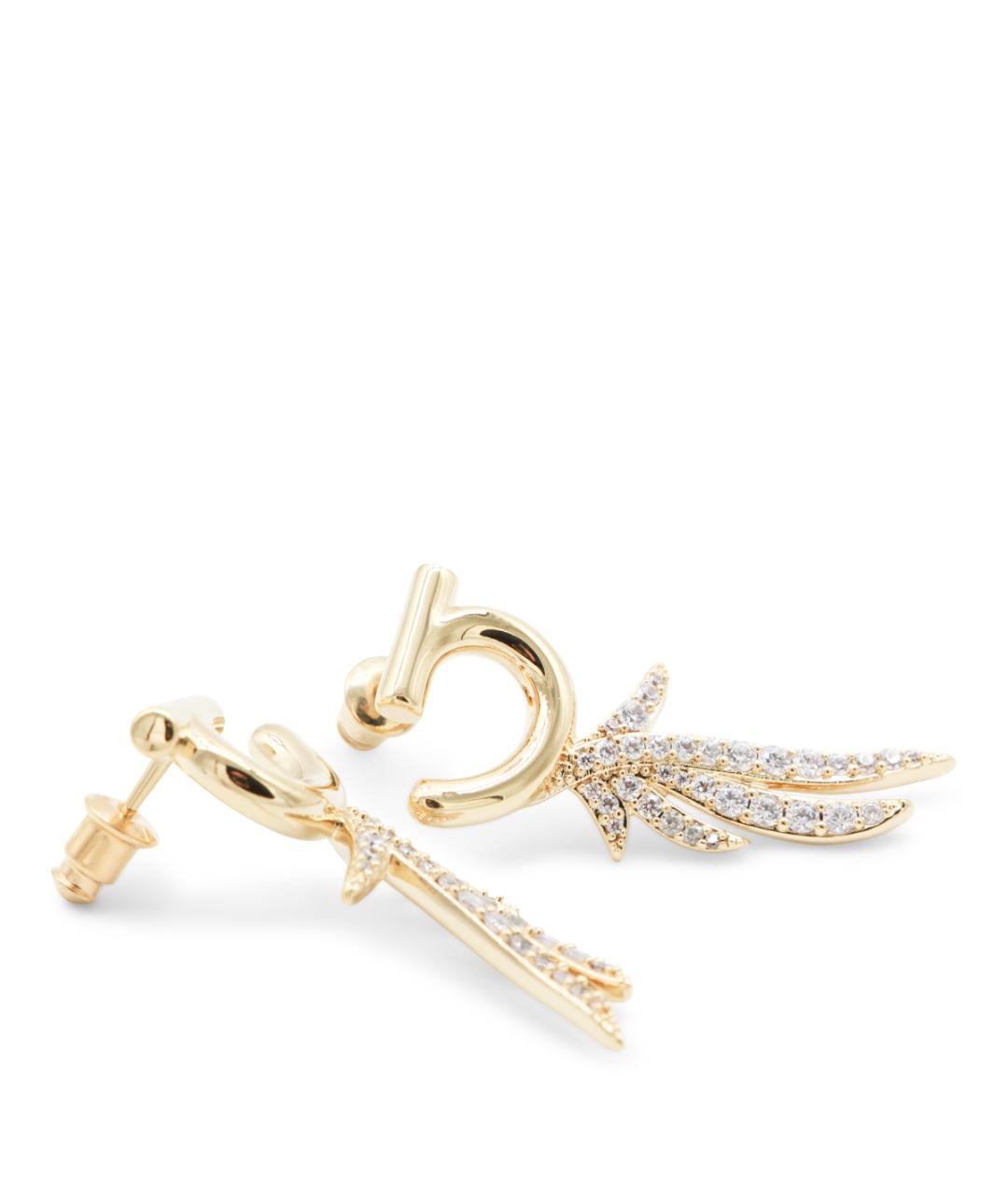 FERRAGAMO Золотые металлические серьги, фото 3