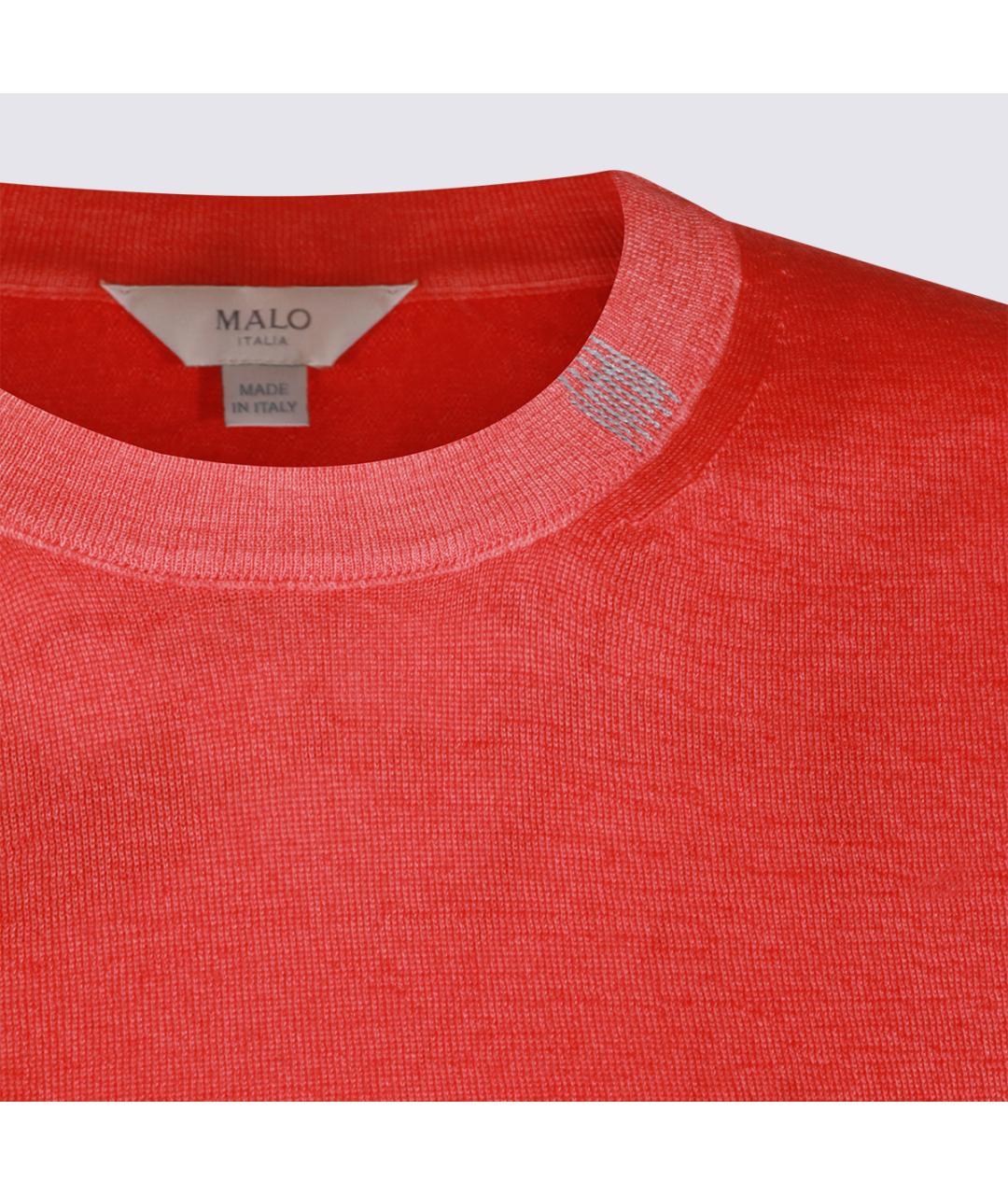MALO Розовая кашемировая футболка, фото 6