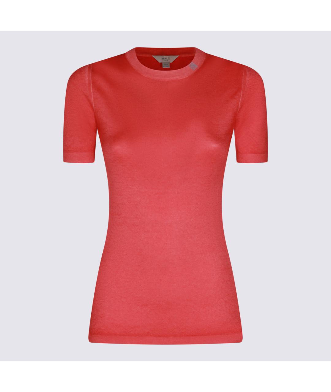 MALO Розовая кашемировая футболка, фото 2