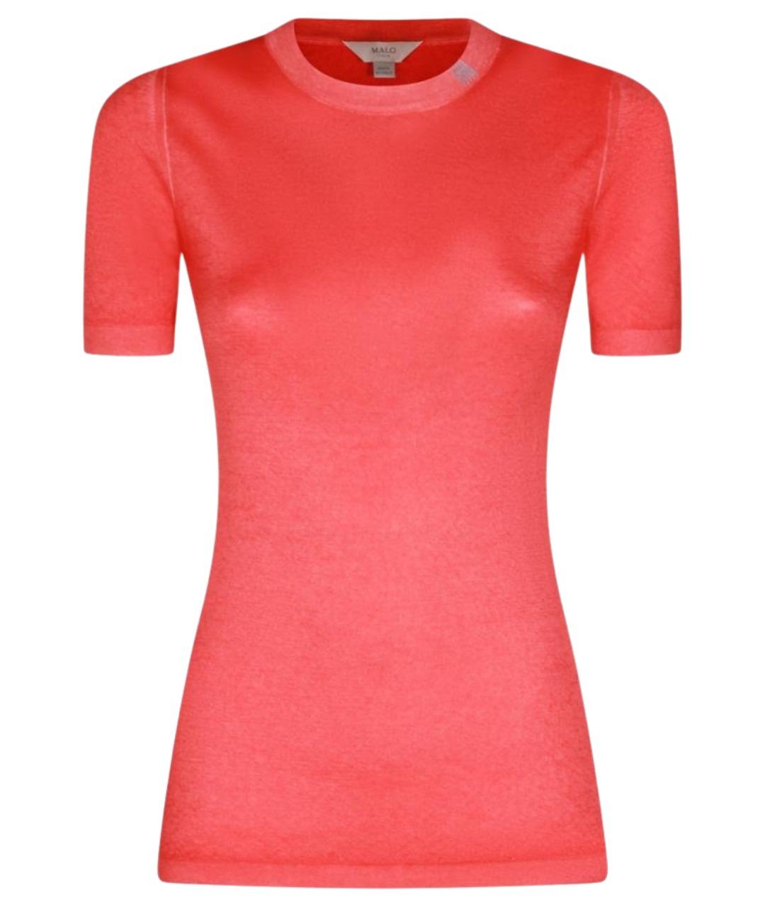 MALO Розовая кашемировая футболка, фото 1