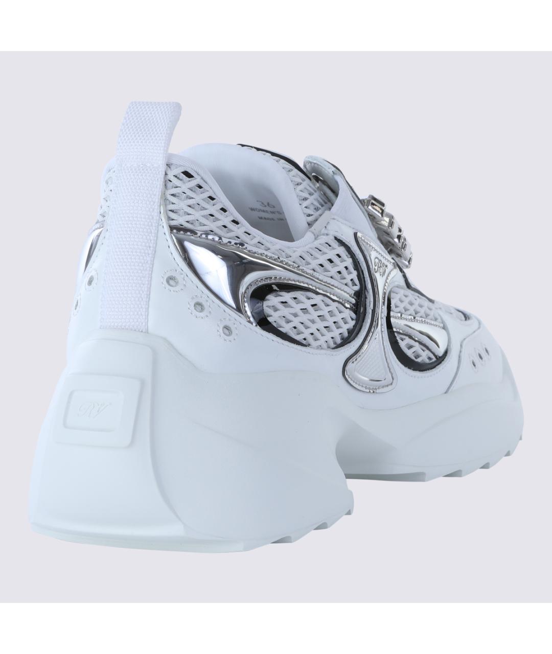 ROGER VIVIER Белые синтетические кроссовки, фото 3