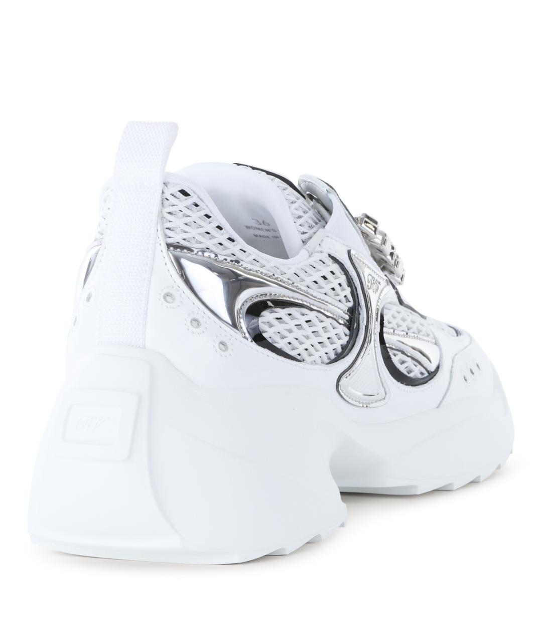 ROGER VIVIER Белые синтетические кроссовки, фото 5
