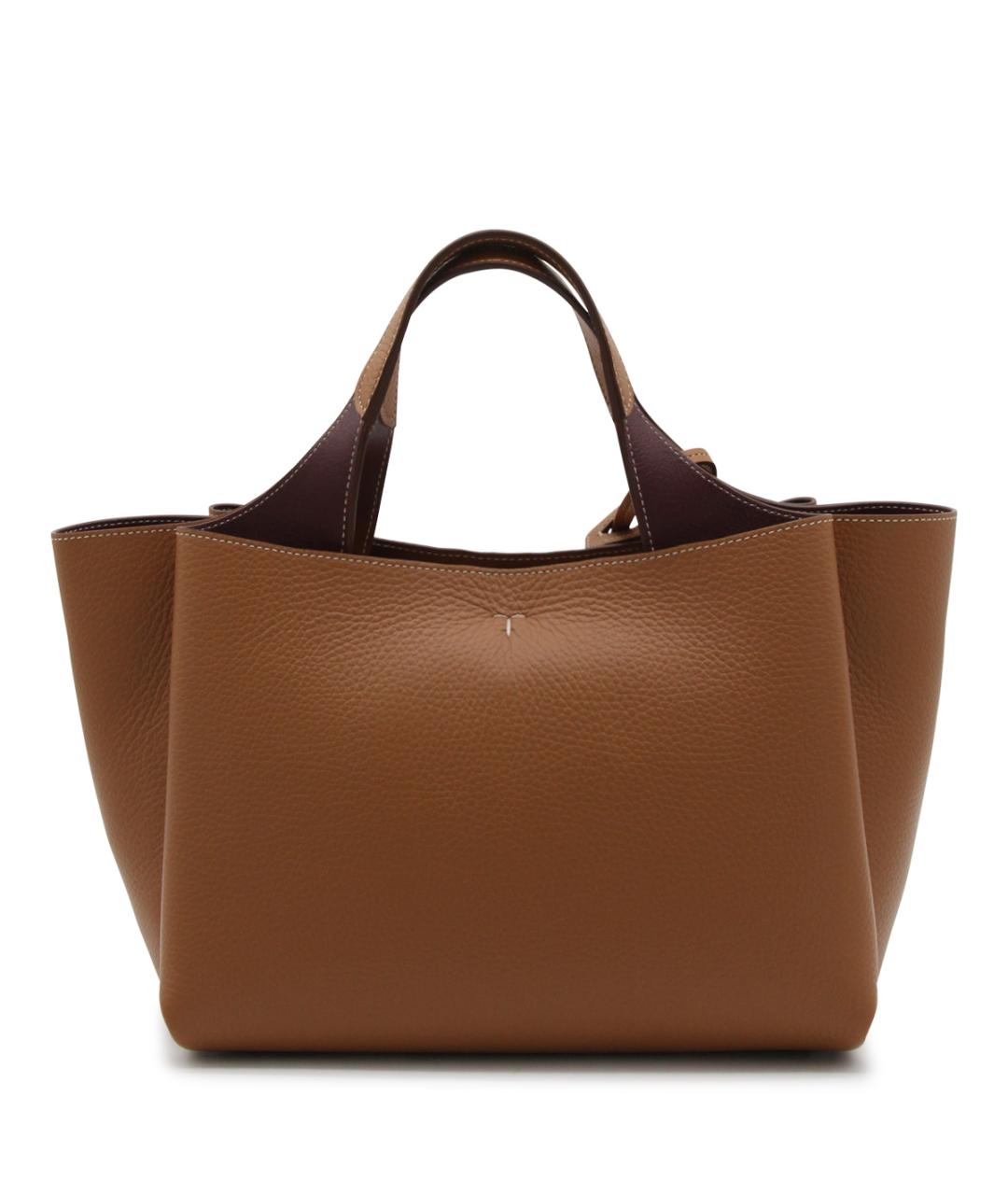 TOD'S Коричневая кожаная сумка тоут, фото 3