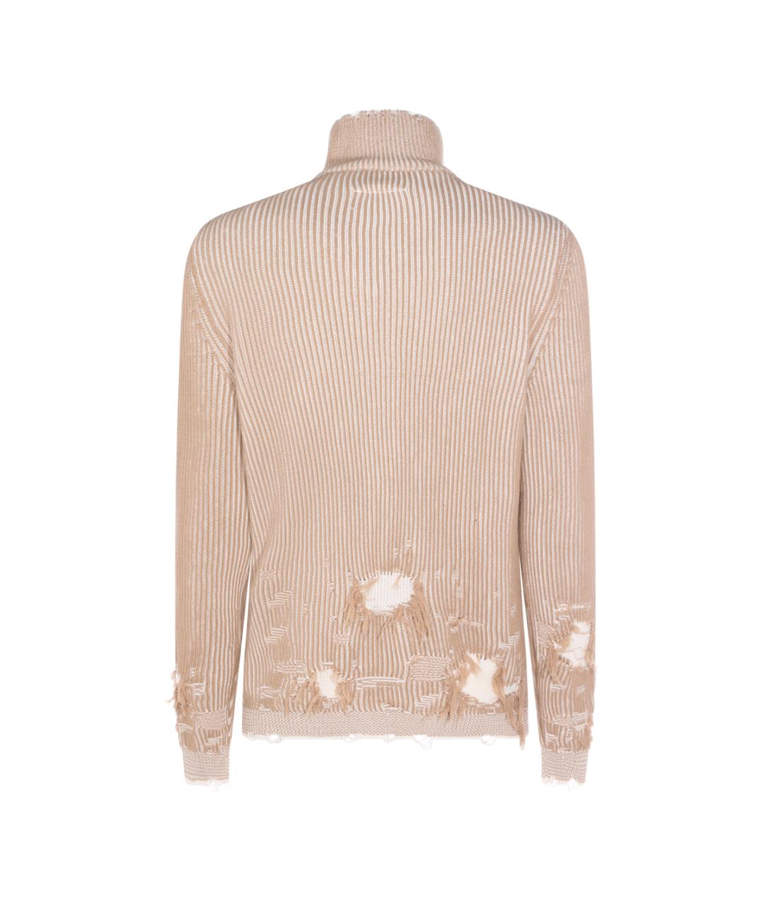 MM6 MAISON MARGIELA Бежевый хлопковый джемпер / свитер, фото 2