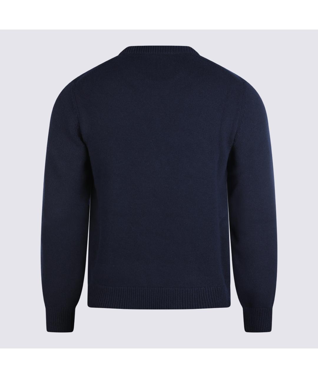 GUCCI Темно-синий шерстяной джемпер / свитер, фото 3