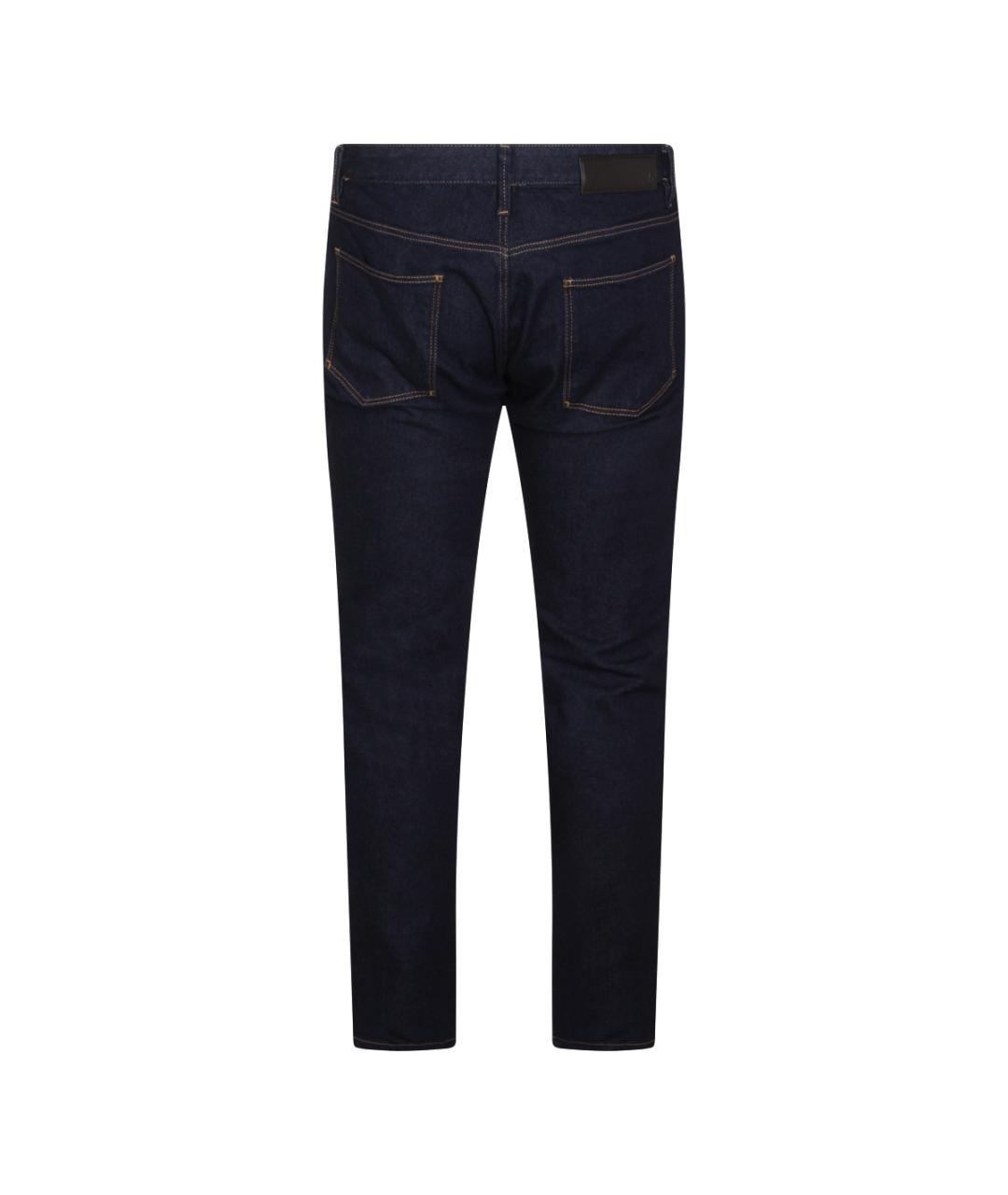 GIORGIO ARMANI Темно-синие прямые джинсы, фото 2