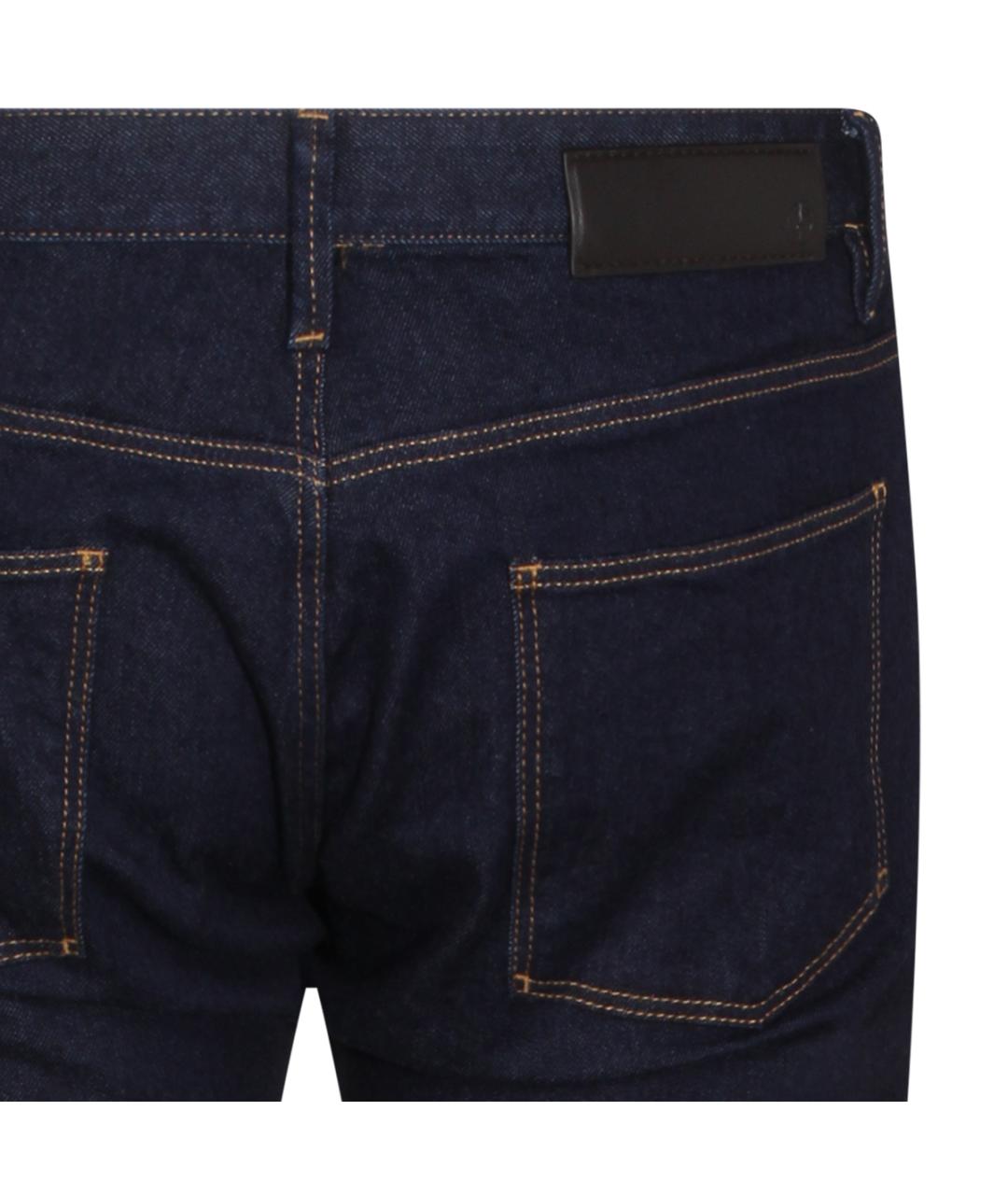 GIORGIO ARMANI Темно-синие прямые джинсы, фото 4