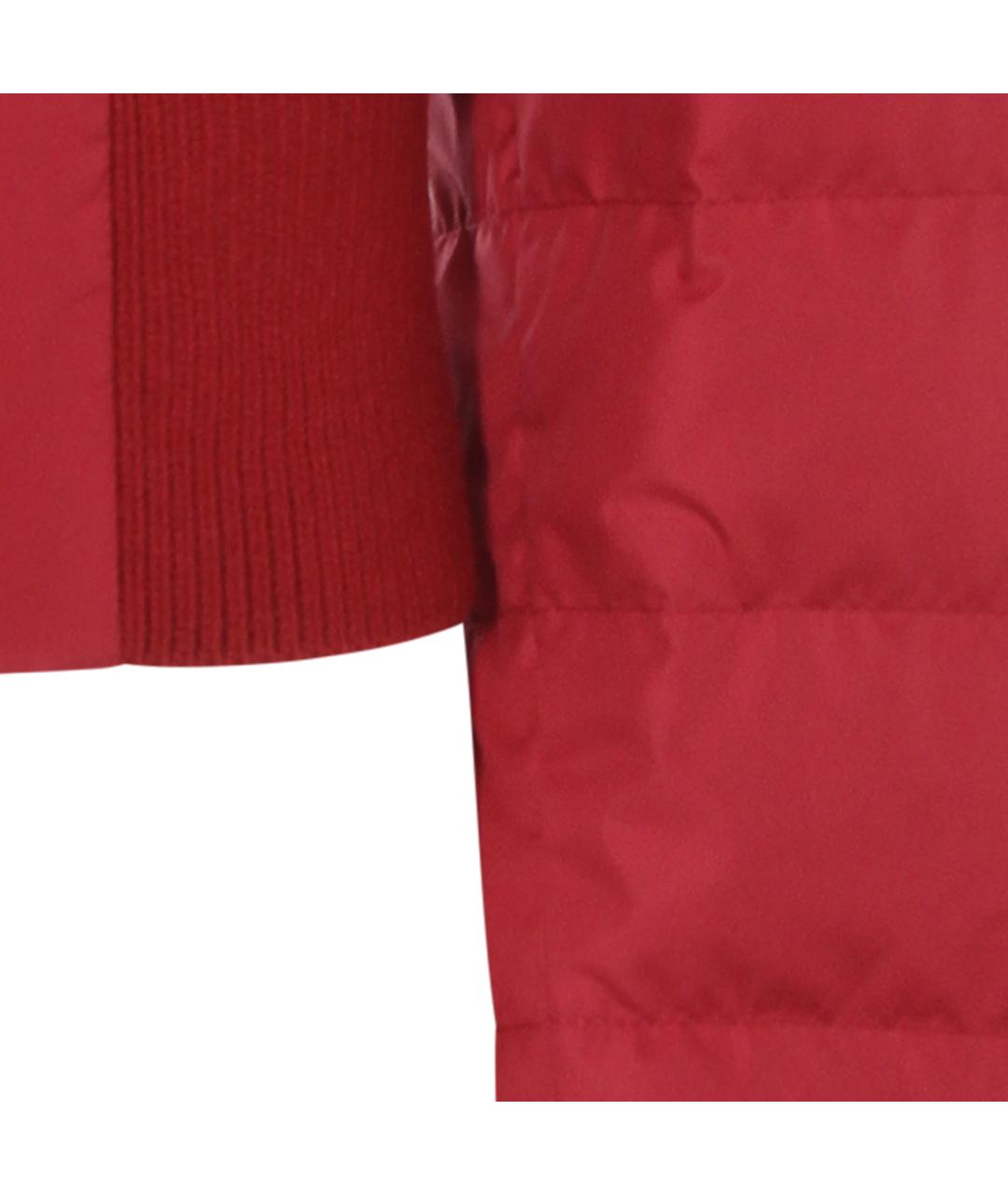 MONCLER Красная полиэстеровая куртка, фото 3