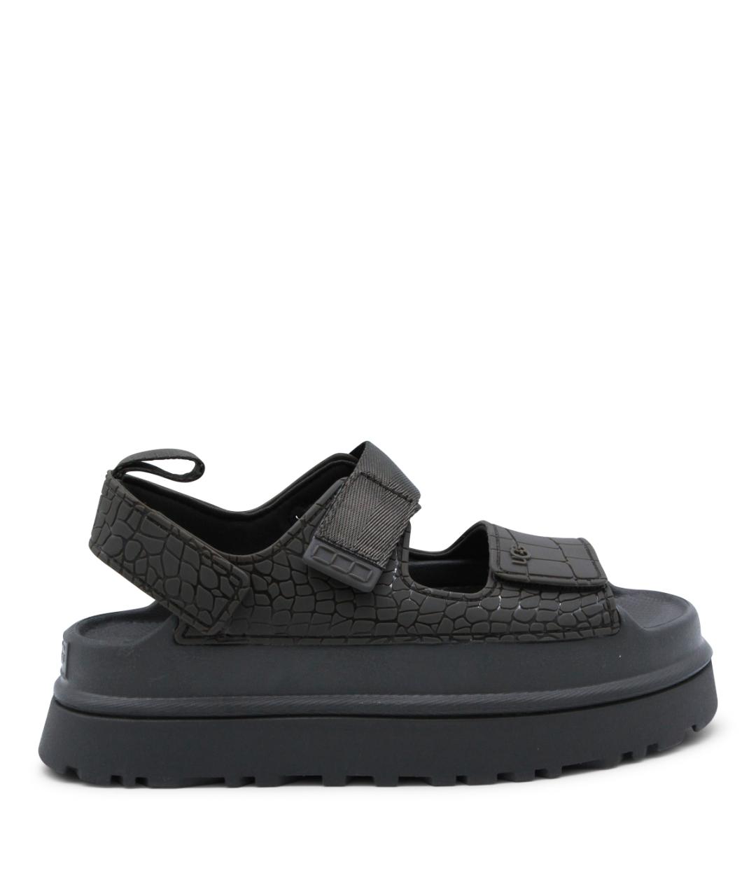 UGG AUSTRALIA Черные босоножки, фото 1