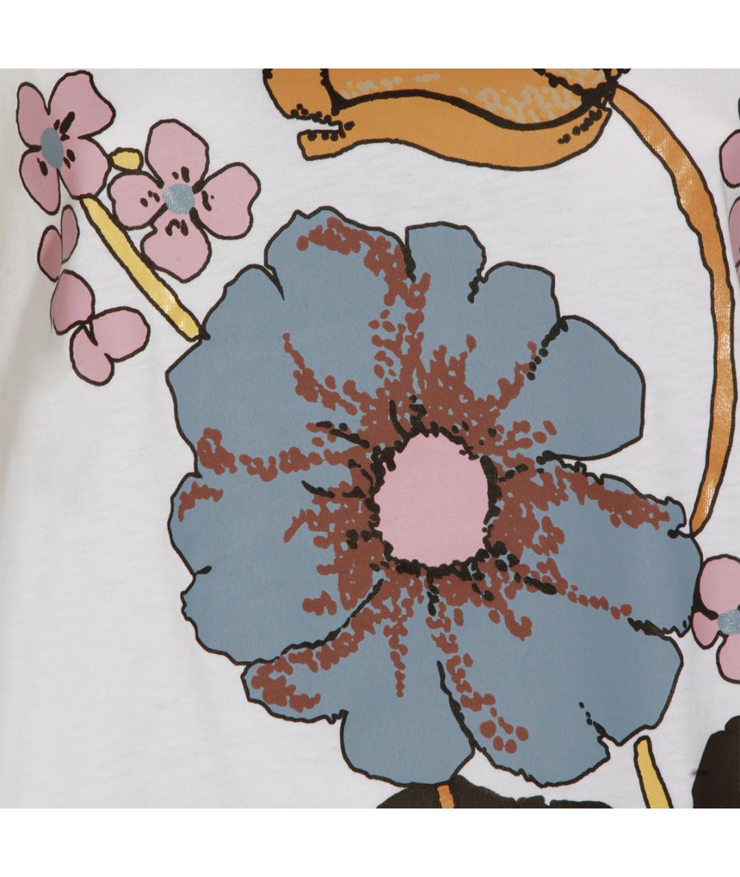 MARNI Белая хлопковая футболка, фото 3