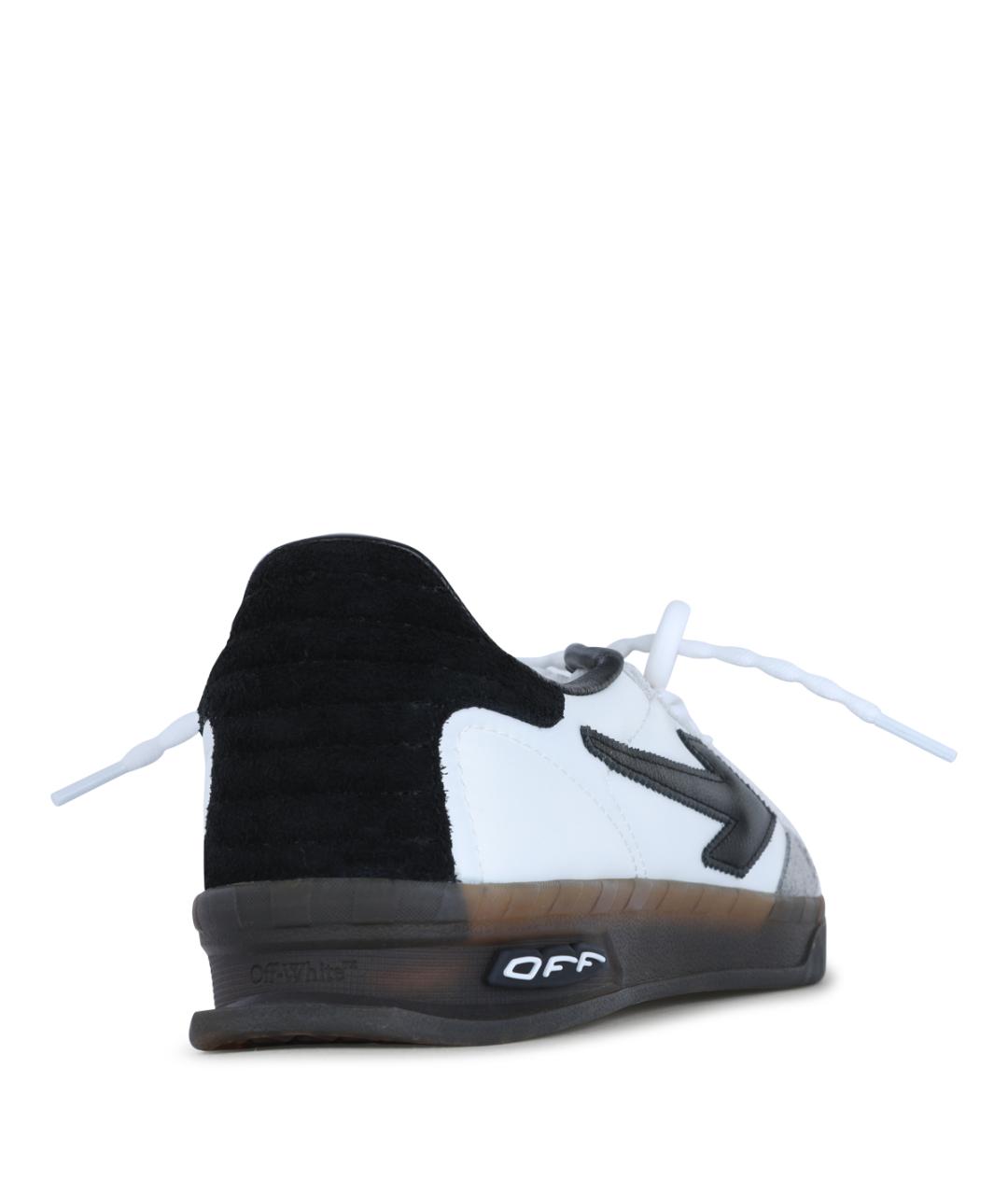 OFF-WHITE Мульти кожаные низкие кроссовки / кеды, фото 3