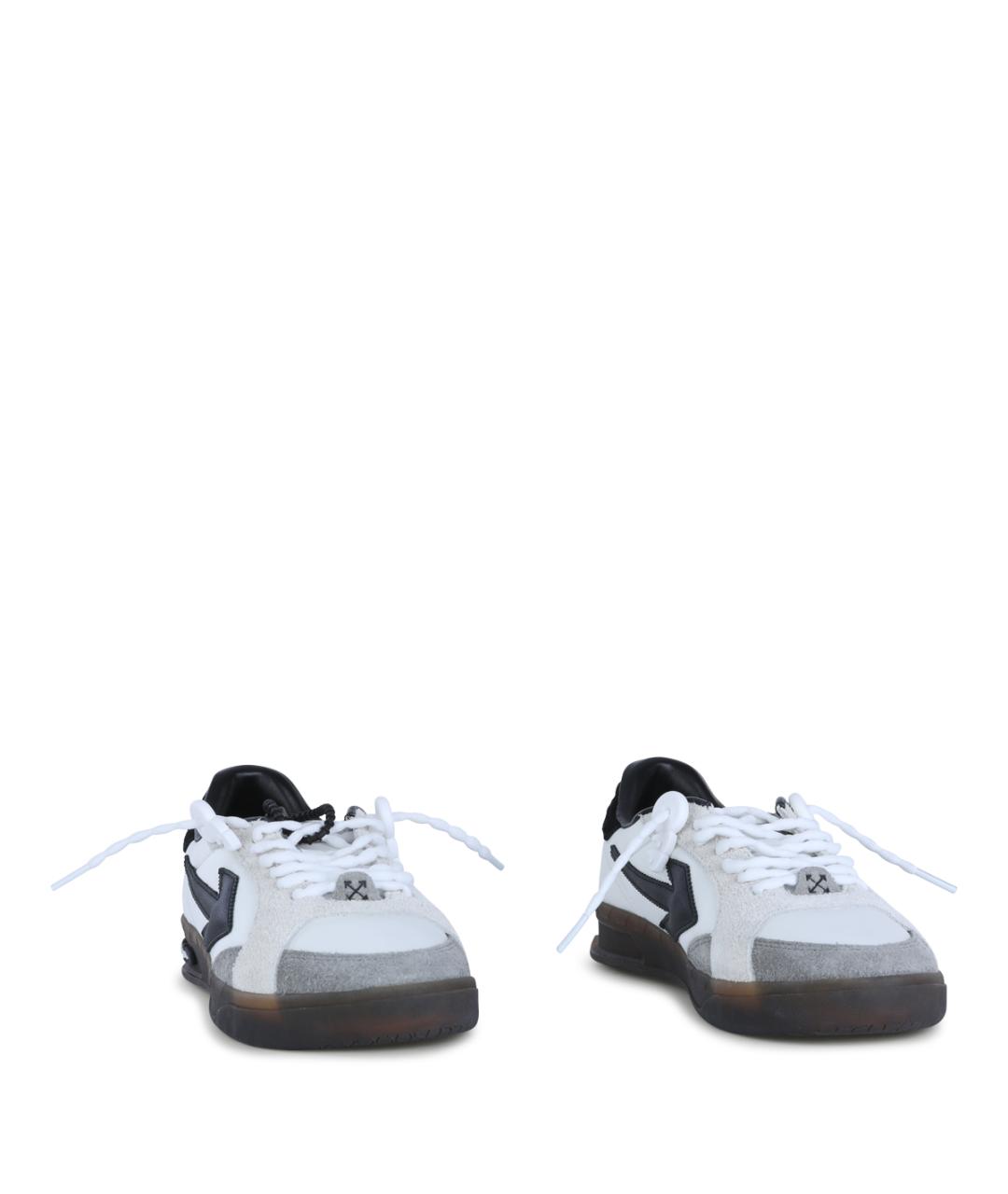 OFF-WHITE Мульти кожаные низкие кроссовки / кеды, фото 2