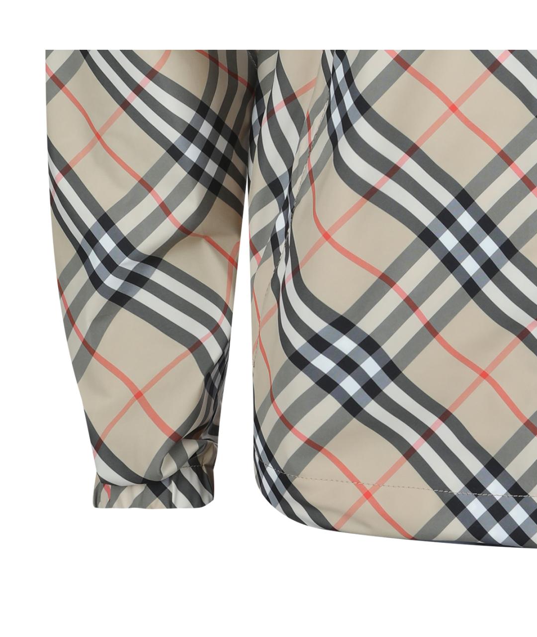 BURBERRY Бежевая полиэстеровая куртка, фото 4
