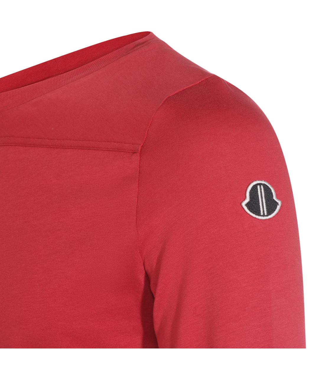 MONCLER Красный хлопковый джемпер / свитер, фото 3