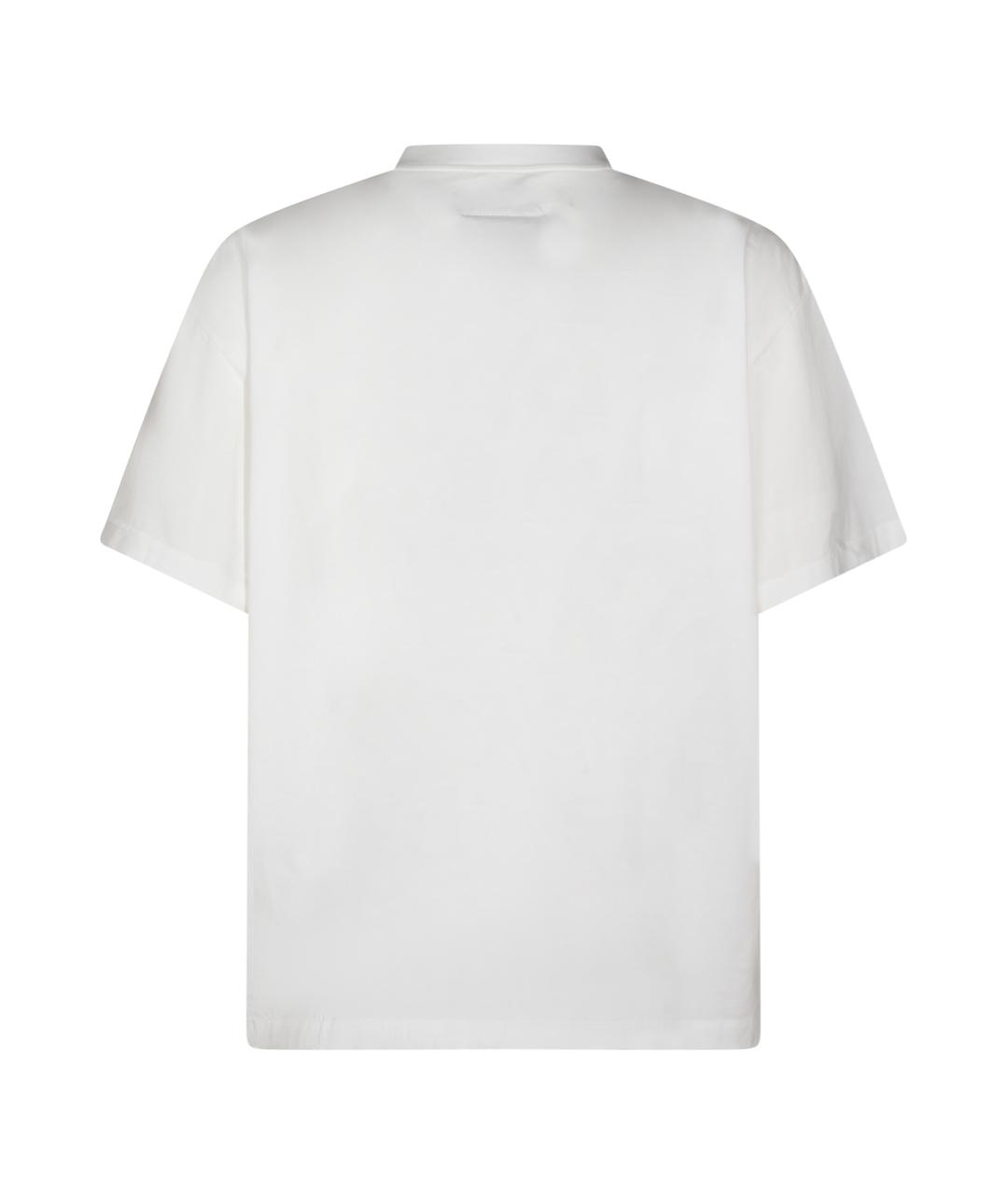 MM6 MAISON MARGIELA Белая хлопковая футболка, фото 2