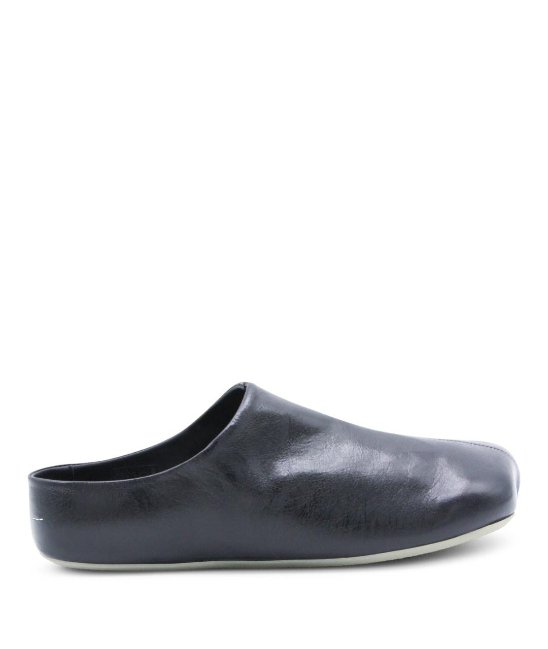 MM6 MAISON MARGIELA Черные кожаные низкие ботинки, фото 1