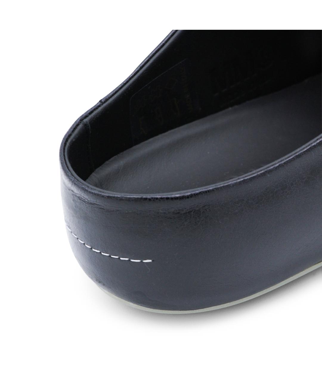 MM6 MAISON MARGIELA Черные кожаные низкие ботинки, фото 4