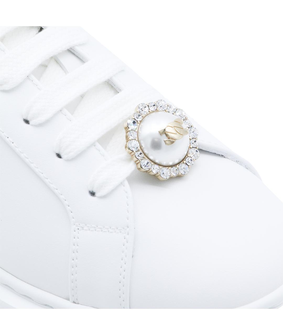 CASADEI Белые кожаные кроссовки, фото 4