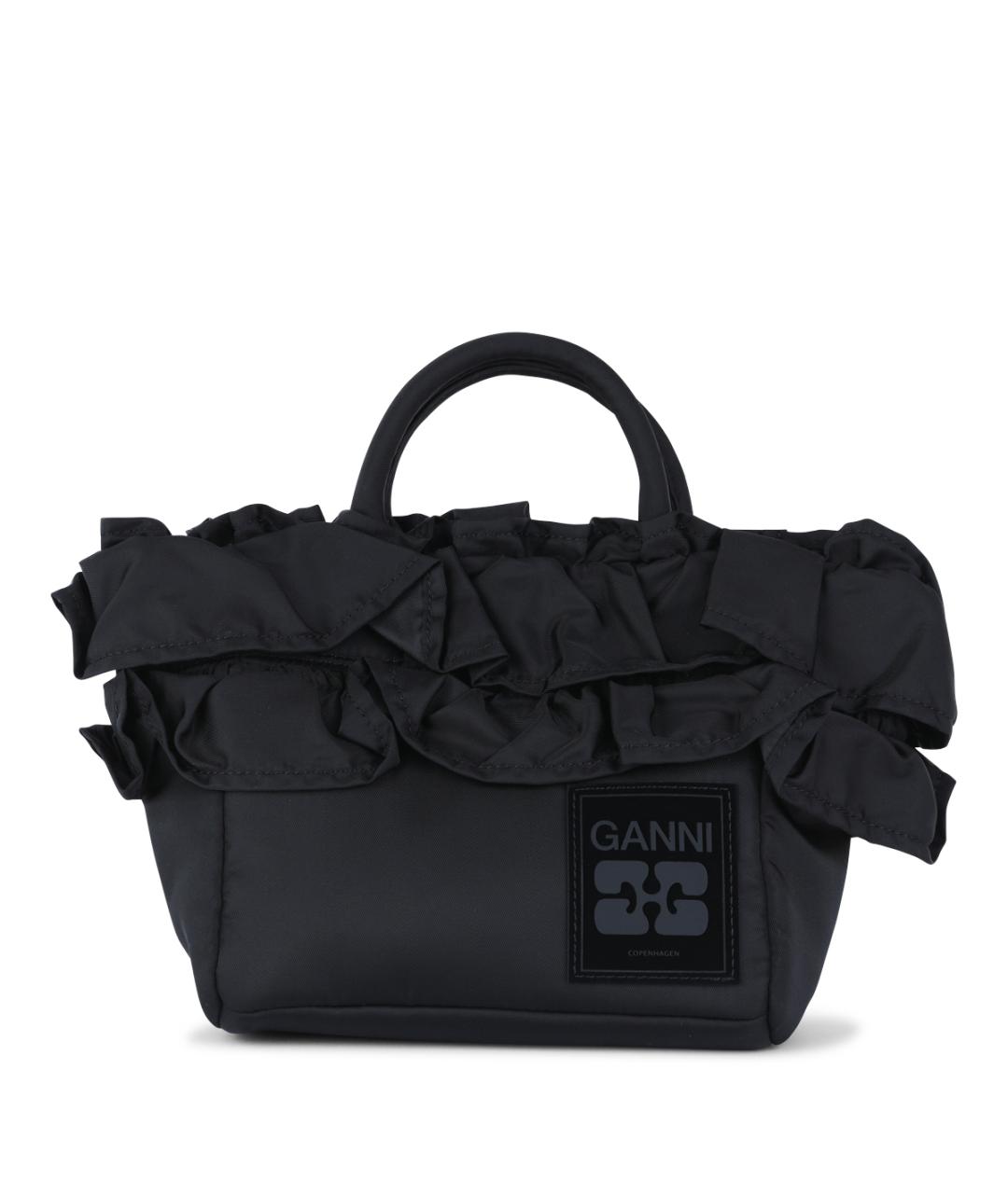 GANNI Черная сумка тоут, фото 1