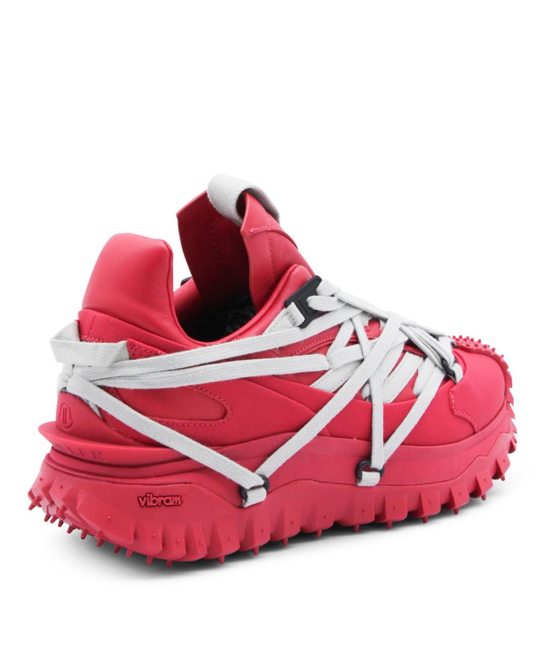 MONCLER Красные низкие кроссовки / кеды, фото 3