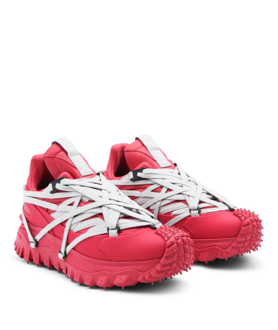 MONCLER Красные низкие кроссовки / кеды, фото 2