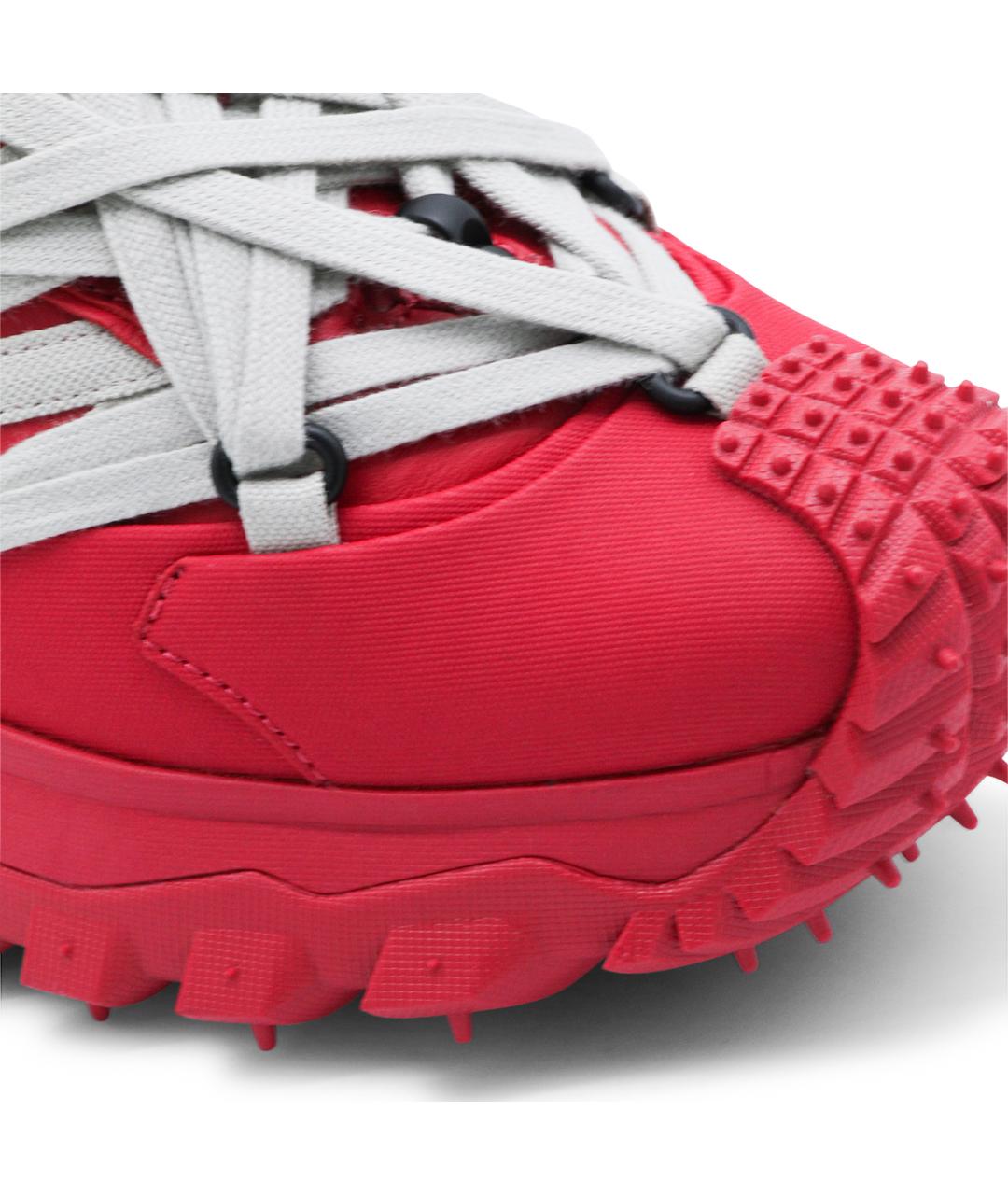 MONCLER Красные низкие кроссовки / кеды, фото 4