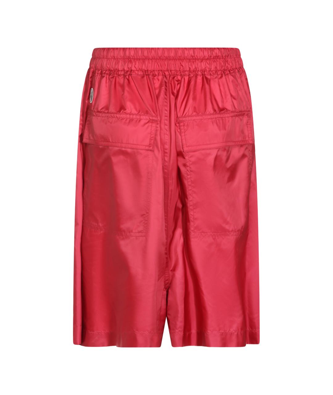 MONCLER Красные полиэстеровые шорты, фото 2