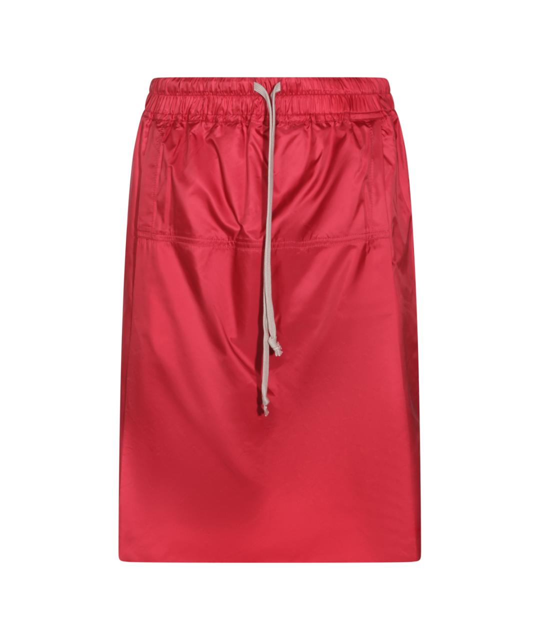 MONCLER Красные полиэстеровые шорты, фото 1