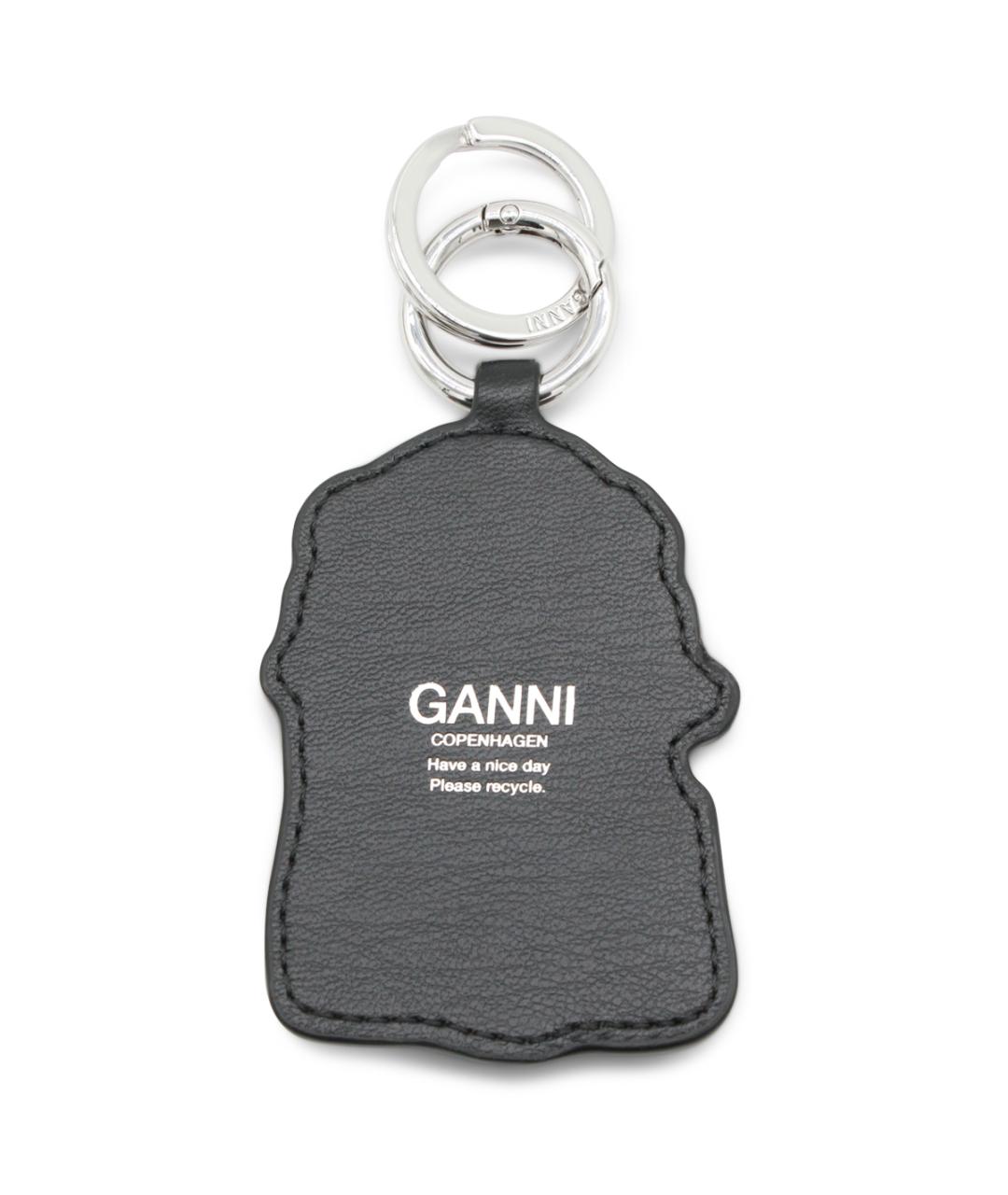 GANNI Черный брелок, фото 2