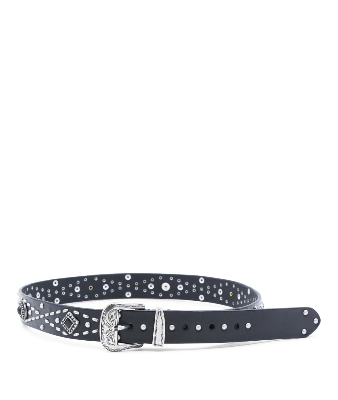 GOLDEN GOOSE DELUXE BRAND Черный кожаный ремень, фото 1