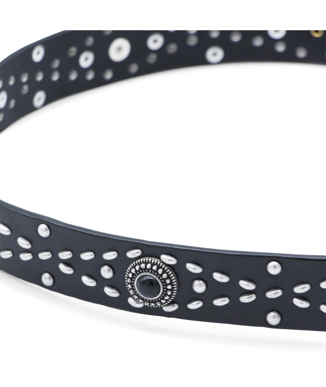 GOLDEN GOOSE DELUXE BRAND Черный кожаный ремень, фото 2