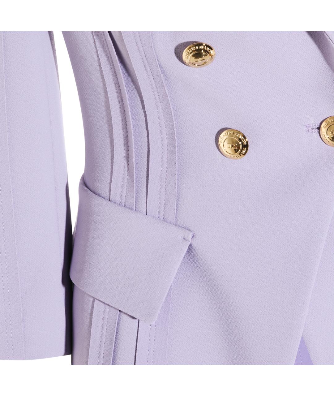 ELISABETTA FRANCHI Фиолетовый жакет/пиджак, фото 4