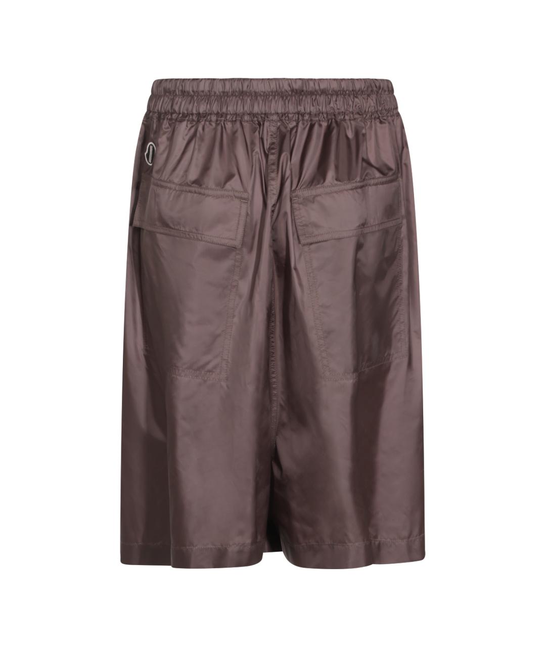 MONCLER Серые полиэстеровые шорты, фото 2