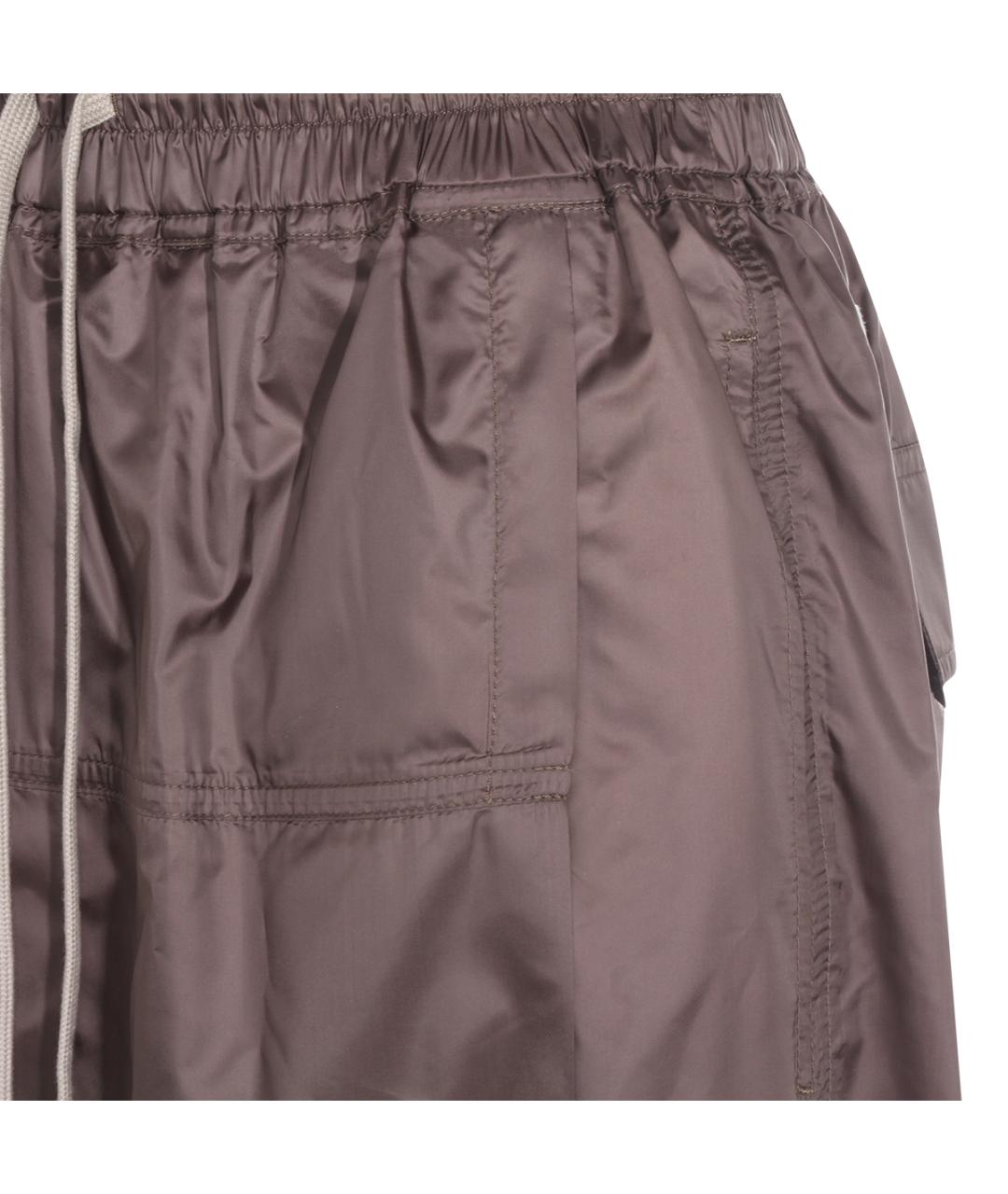 MONCLER Серые полиэстеровые шорты, фото 3