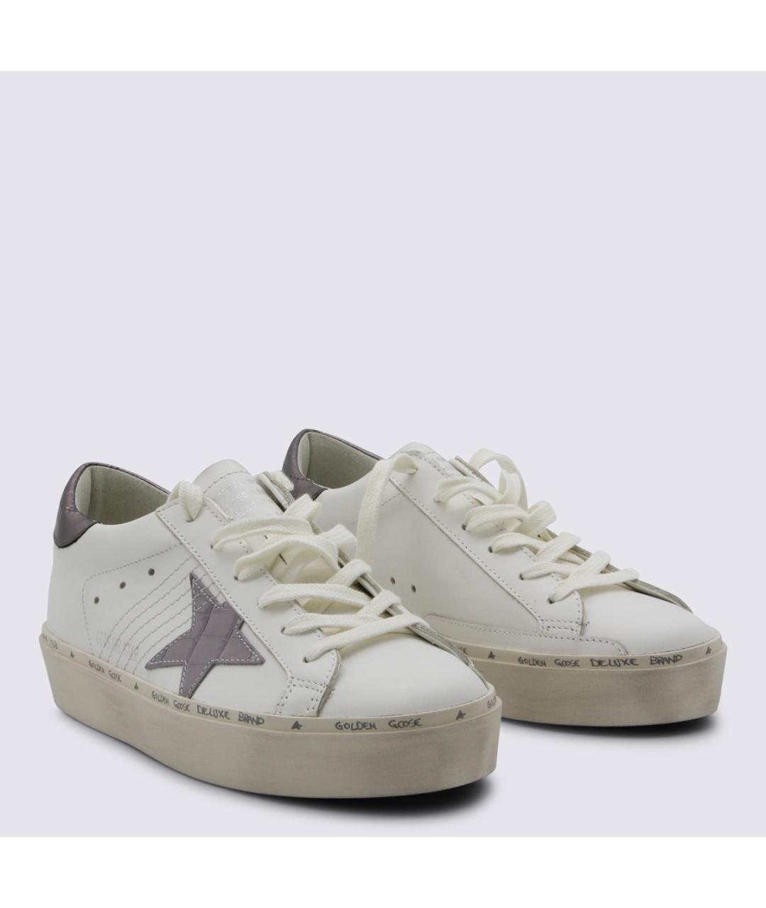 GOLDEN GOOSE Белые кожаные кеды, фото 3