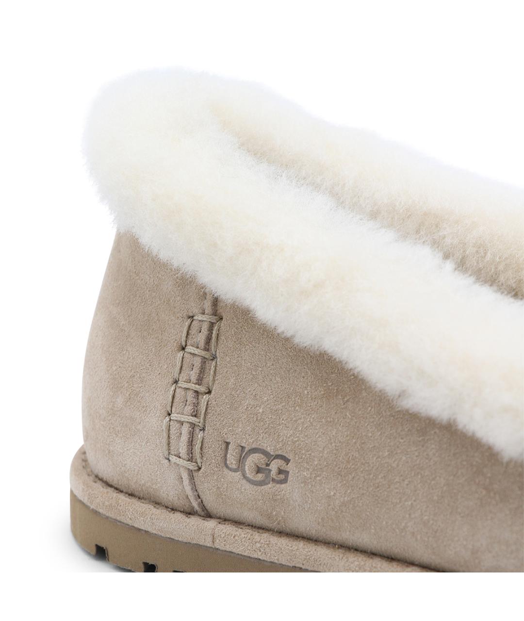 UGG AUSTRALIA Бежевые замшевые балетки, фото 4