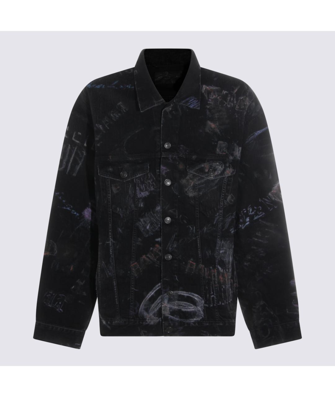 BALENCIAGA Черная хлопковая куртка, фото 2