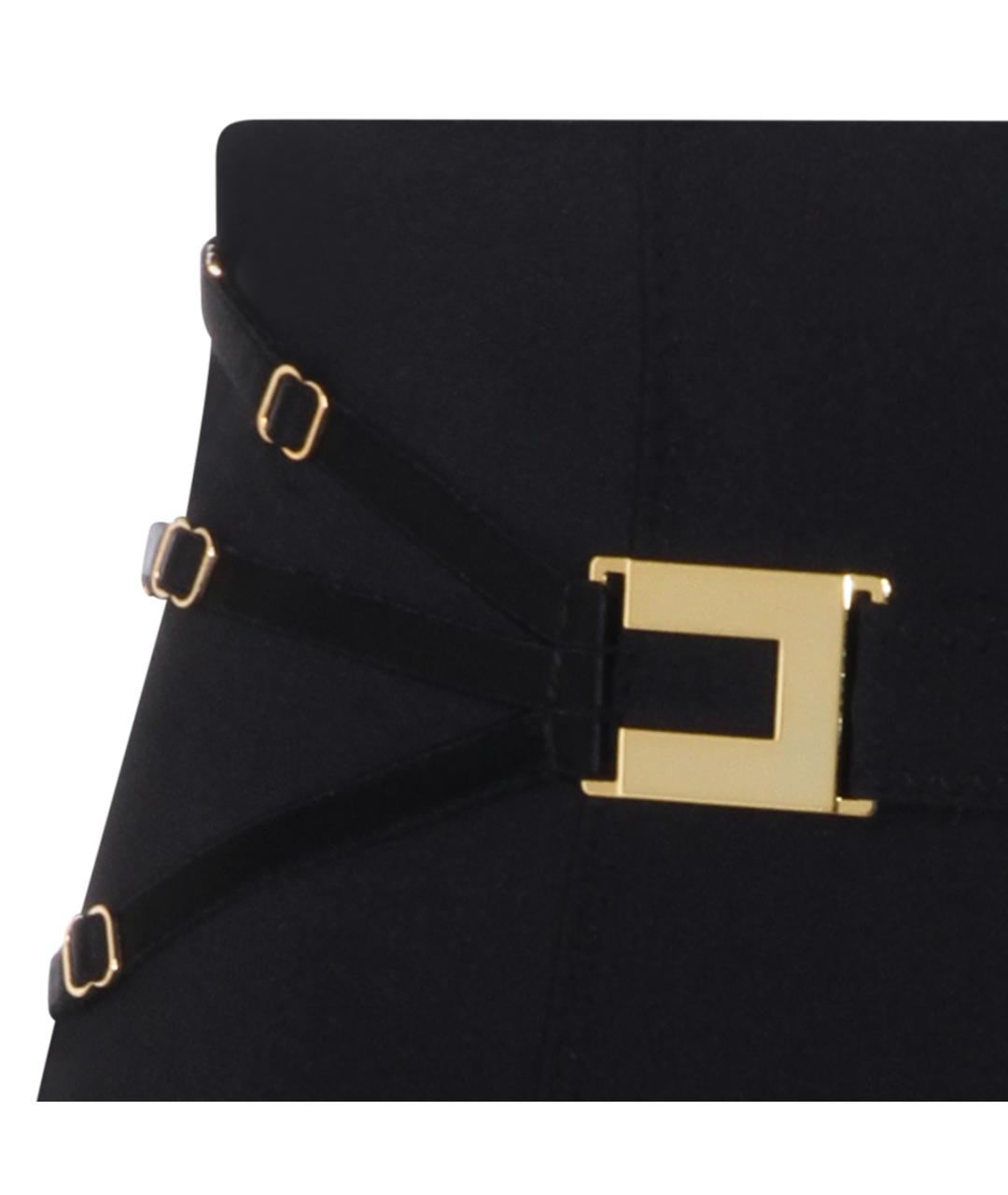 ELISABETTA FRANCHI Черная юбка миди, фото 3