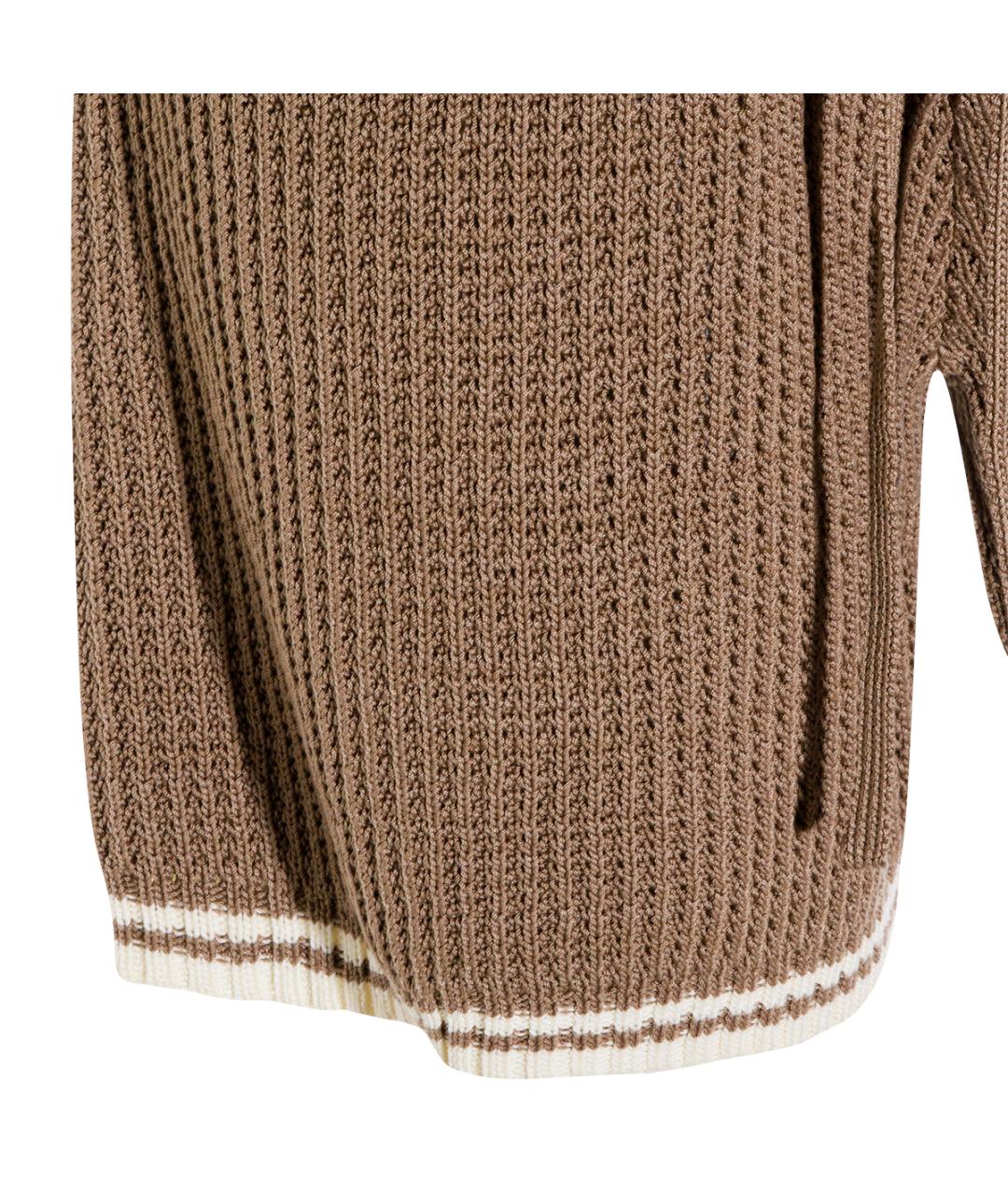 GOLDEN GOOSE DELUXE BRAND Коричневые хлопковые шорты, фото 3