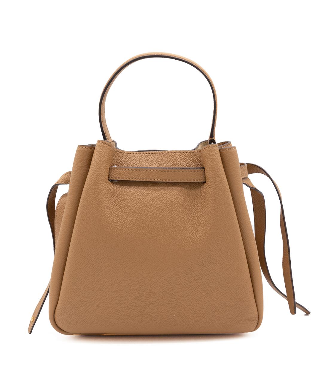 TORY BURCH Бежевая кожаная сумка тоут, фото 3