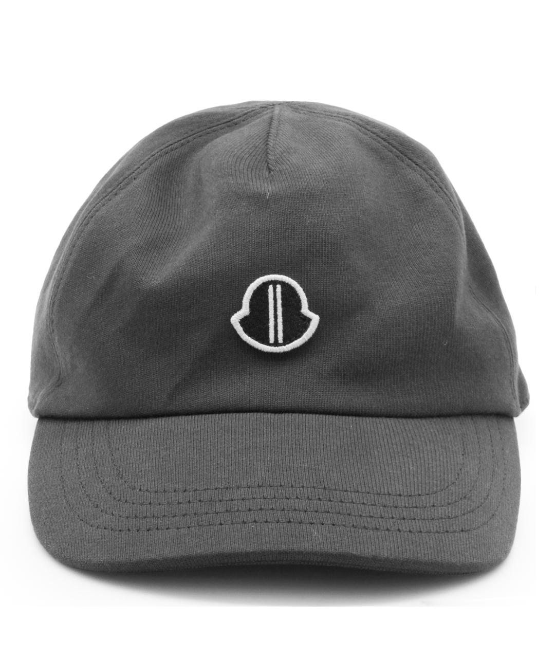 MONCLER Серая хлопковая кепка/бейсболка, фото 1