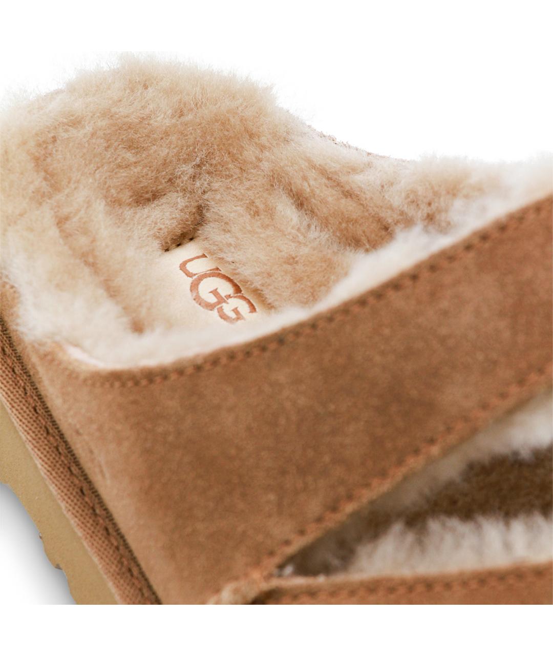 UGG AUSTRALIA Коричневые замшевые сандалии, фото 4