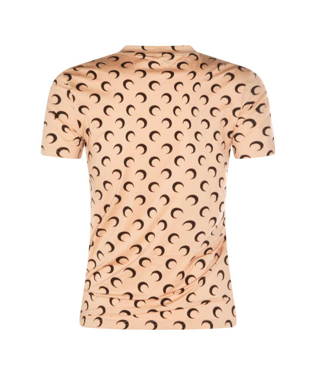 MARINE SERRE Коричневая футболка, фото 2