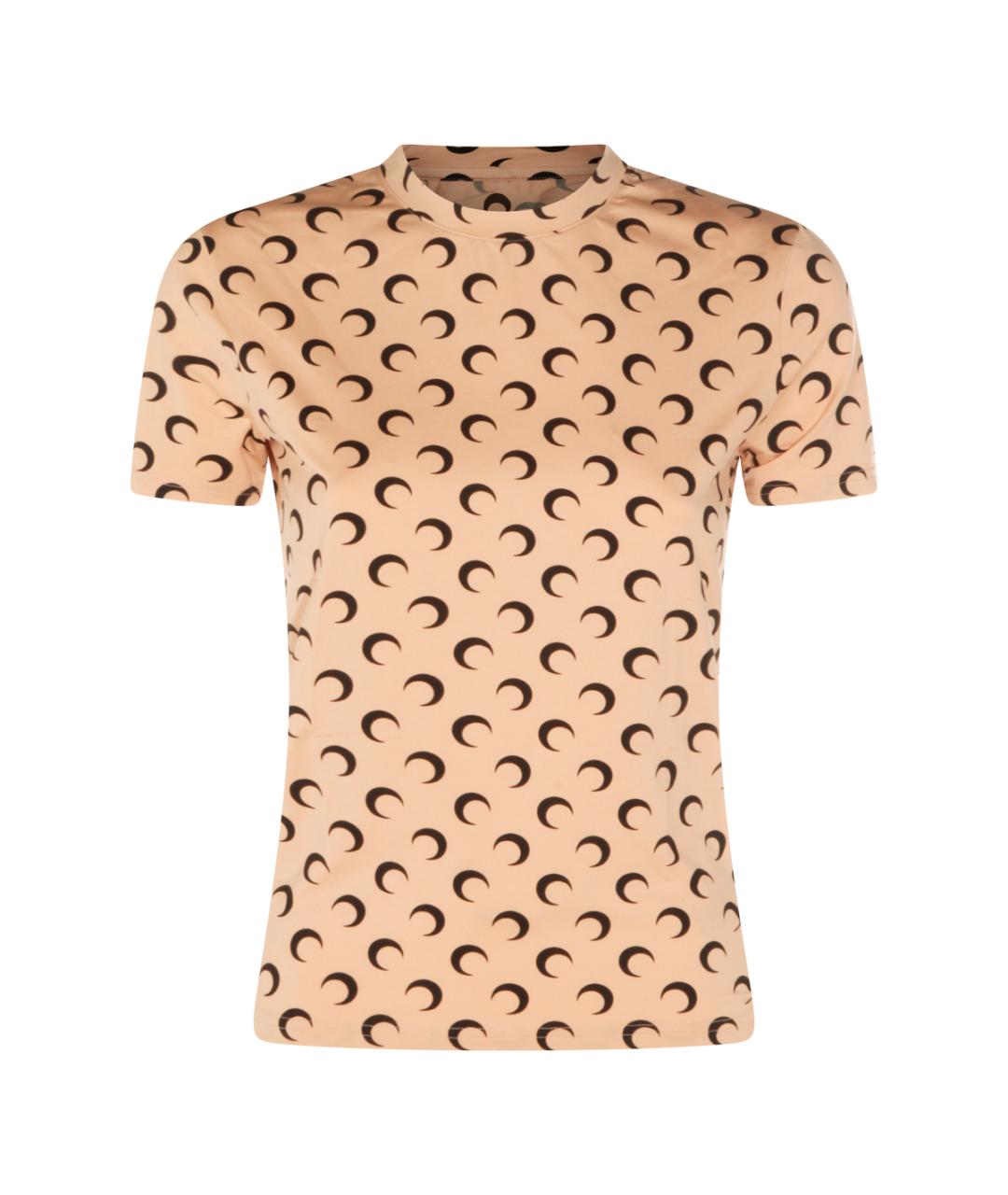 MARINE SERRE Коричневая футболка, фото 1