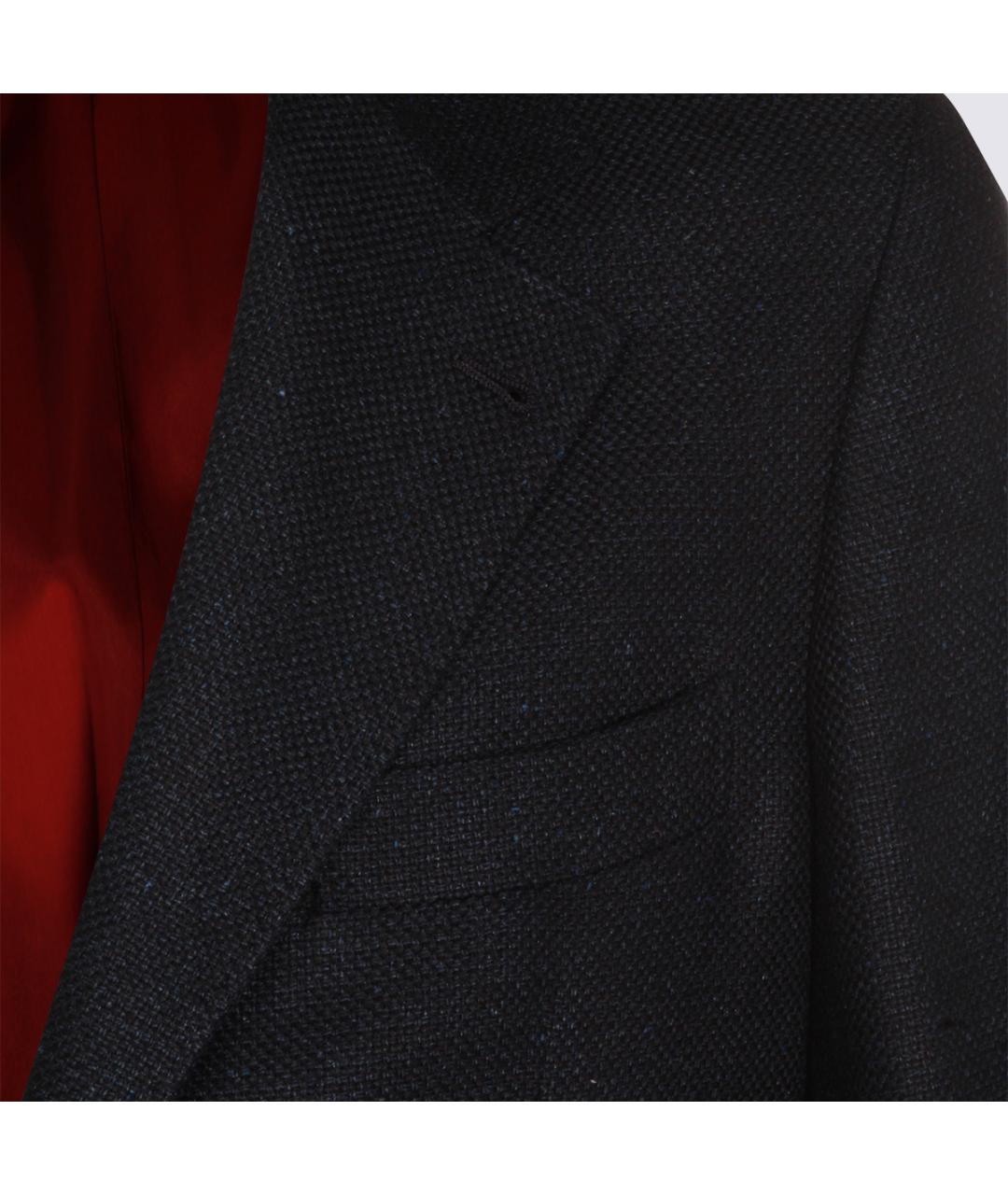 BRUNELLO CUCINELLI Темно-синий классический костюм, фото 4