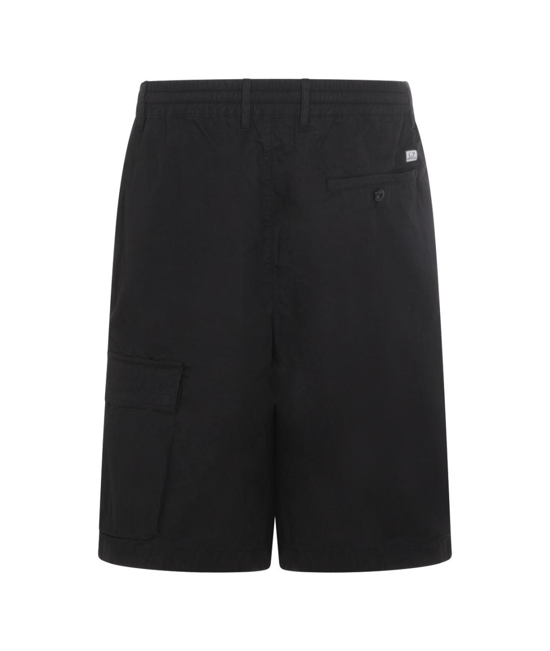 CP COMPANY Черные хлопковые шорты, фото 2