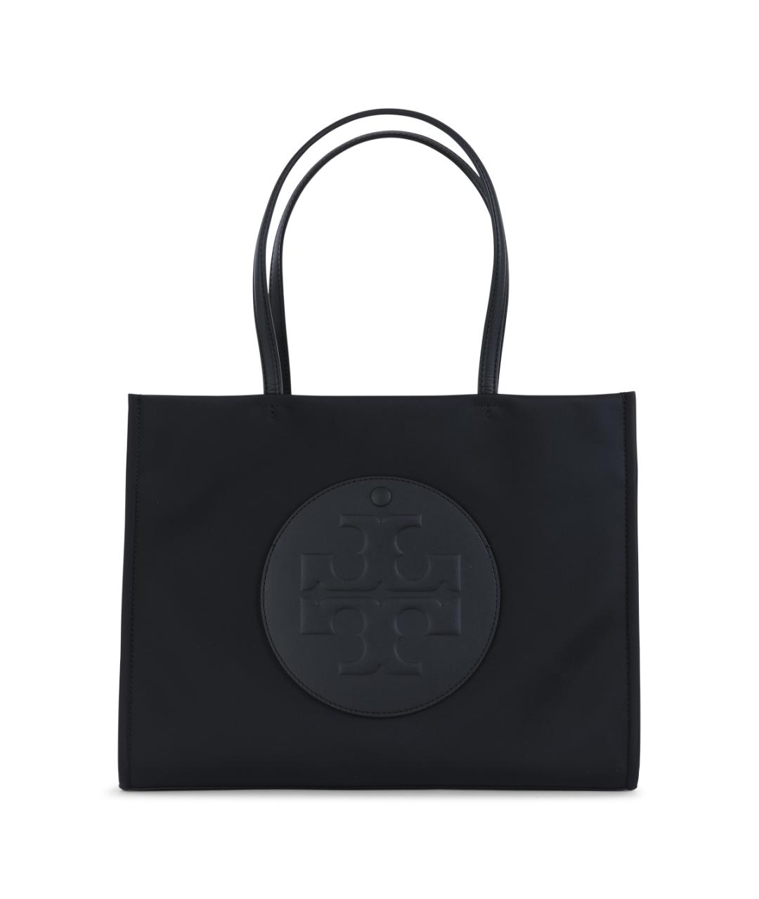 TORY BURCH Черная тканевая сумка тоут, фото 1